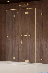 Radaway Essenza Pro Brushed Gold Kdj+S kabina 80x80x80cm prawa szczotkowane złoto 10097380-99-01R/10098080-01-01/10098080-01-01 - Kabiny prysznicowe - miniaturka - grafika 1