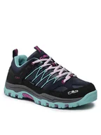 Buty trekkingowe damskie - CMP Trekkingi Kids Rigel Low Trekking Shoe Kids Wp 3Q54554J Granatowy - miniaturka - grafika 1