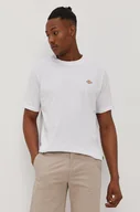 Koszulki męskie - Dickies T-shirt męski kolor biały gładki - miniaturka - grafika 1