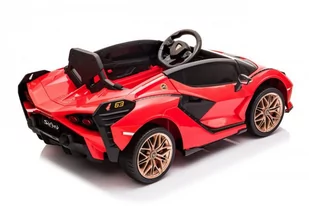 Pojazd Lamborghini SIAN Czerwony - Pojazdy elektryczne dla dzieci - miniaturka - grafika 2