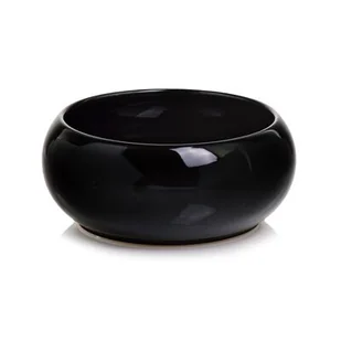 Osłonka ceramiczna misa czarna 14 cm - Donice - miniaturka - grafika 1
