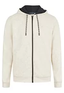 Bluzy męskie - Daniel Hechter Męska bluza z kapturem ZIPJACKET, beżowa, XL - miniaturka - grafika 1