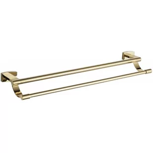 Mexen Zoja podwójny wieszak na ręcznik, złoty - Półki łazienkowe - miniaturka - grafika 1
