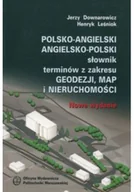 Nauka - Polsko-angielski angielsko-polski słownik terminów z zakresu geodezji map i nieruchomości - miniaturka - grafika 1