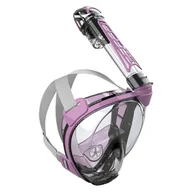 Sprzęt do nurkowania - Cressi Duke Dry Full Face Mask Clear/Pink S/M - miniaturka - grafika 1