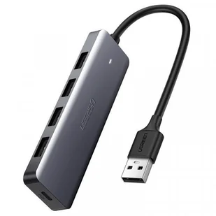 Ugreen Ugreen rozdzielacz HUB USB - 4x USB 3.2 Gen 1 z portem zasilania micro USB szary (CM219 50985) - Szary CM219 50985 - Kable komputerowe i do monitorów - miniaturka - grafika 4