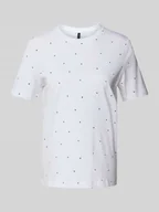 Koszulki i topy damskie - T-shirt o kroju regular fit z wyhaftowanym motywem model ‘PAULINA’ - miniaturka - grafika 1