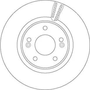 Tarcza hamulcowa TRW DF6497S - Tarcze hamulcowe - miniaturka - grafika 1