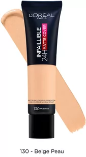 Maybelline Loreal Podkład Infallible 24H Matte Cover nr 130 True Beige 30ml SO_112170 - Podkłady do twarzy - miniaturka - grafika 2