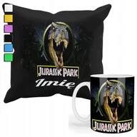Gadżety dla niej i dla niego - ZESTAW KUBEK + POSZEWKA Z NADRUKIEM-DLA FANA PREZENT JURRASIC PARK +IMIĘ - miniaturka - grafika 1