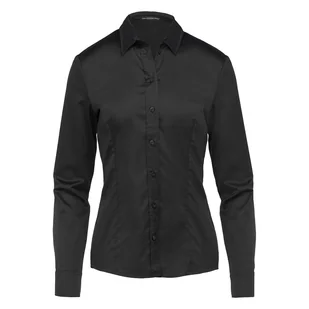 Damska Koszula GUESS LS CATE SHIRT W2YH41WAF10-JBLK – Czarny - Koszule damskie - miniaturka - grafika 1