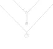 Naszyjniki - Srebrny choker pancerka z piłką do koszykówki - miniaturka - grafika 1