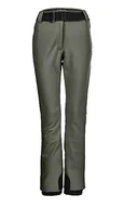 Spodnie damskie - Killtec Damskie spodnie narciarskie/softshell z łapaczem śniegu i paskiem KSW 221 WMN SKI SFTSHLL PNTS, oliwkowe, 38, 37328-000 - miniaturka - grafika 1