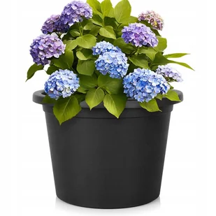 Doniczka ogrodowa plastikowa czarna okrągła 39 cm - Donice - miniaturka - grafika 1
