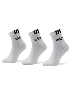 adidas Zestaw 3 par wysokich skarpet unisex HT3437 Biały - Skarpetki dla dzieci - miniaturka - grafika 1