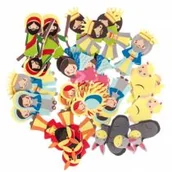 Zabawki kreatywne - Dalprint Naklejki piankowe Szopka Boże Narodzenie 12x17 cm 36 szt. - miniaturka - grafika 1