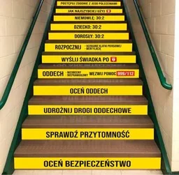 Naklejki na schody: RKO u dzieci i dorosłych - Pomoce naukowe - miniaturka - grafika 1