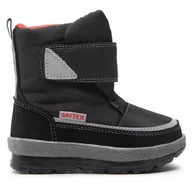 Buty dla chłopców - Śniegowce Garvalin 221852-A M Czarny - miniaturka - grafika 1