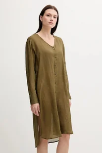 Sisley sukienka kolor zielony mini oversize 5XJZLQ096 - Sukienki - miniaturka - grafika 1