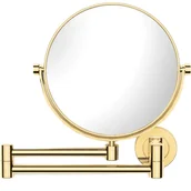 Lusterka do makijażu - Stella, Lusterko kosmetyczne do makijażu okrągłe ścienne złote 22.01130-G - miniaturka - grafika 1