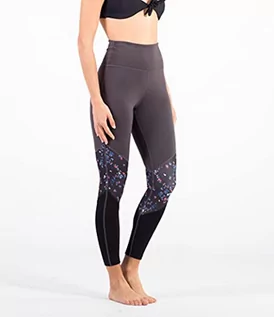 Spodnie damskie - Hurley Spodnie damskie W Inset Leggings szary szary M 3HWKP0094 - grafika 1