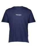 Koszulki męskie - Jack & Jones Koszulka "Vesterbro" w kolorze granatowym - miniaturka - grafika 1