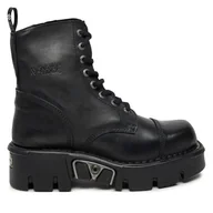 Glany damskie - Glany NEW ROCK M-NEWMILI083-S19 Czarny - miniaturka - grafika 1