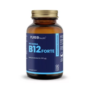 Pureo Health Witamina B12 Forte 90 Kapsułek - Układ nerwowy - miniaturka - grafika 1