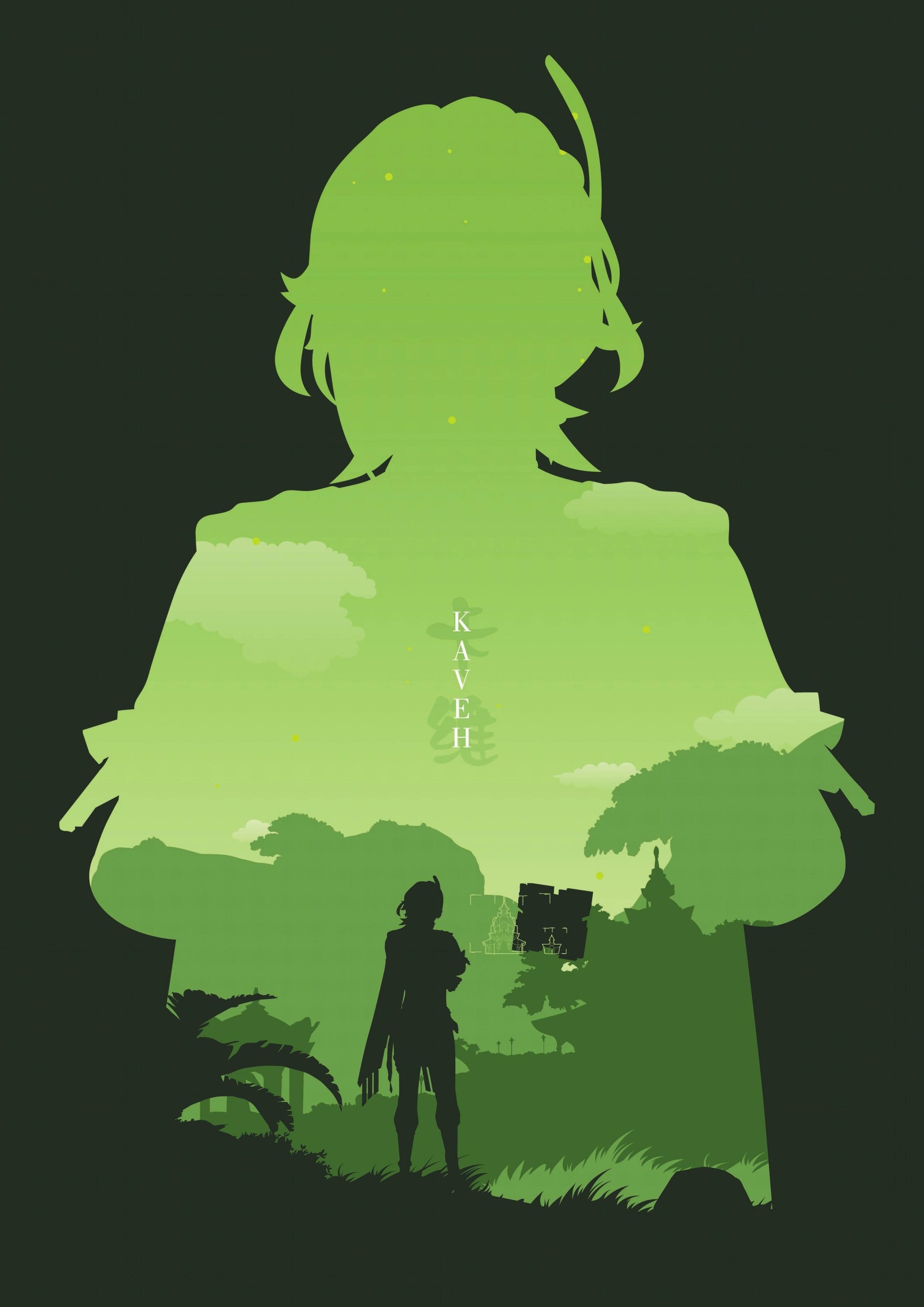 Plakat A1 Genshin Impact Anime Gra Kaveh