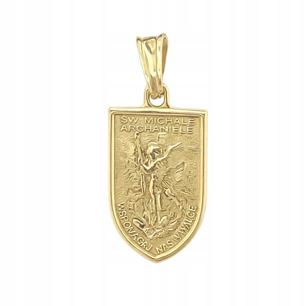 Medalik Święty Archanioł Michał 1,68 g ze złota pr. 585, 14K