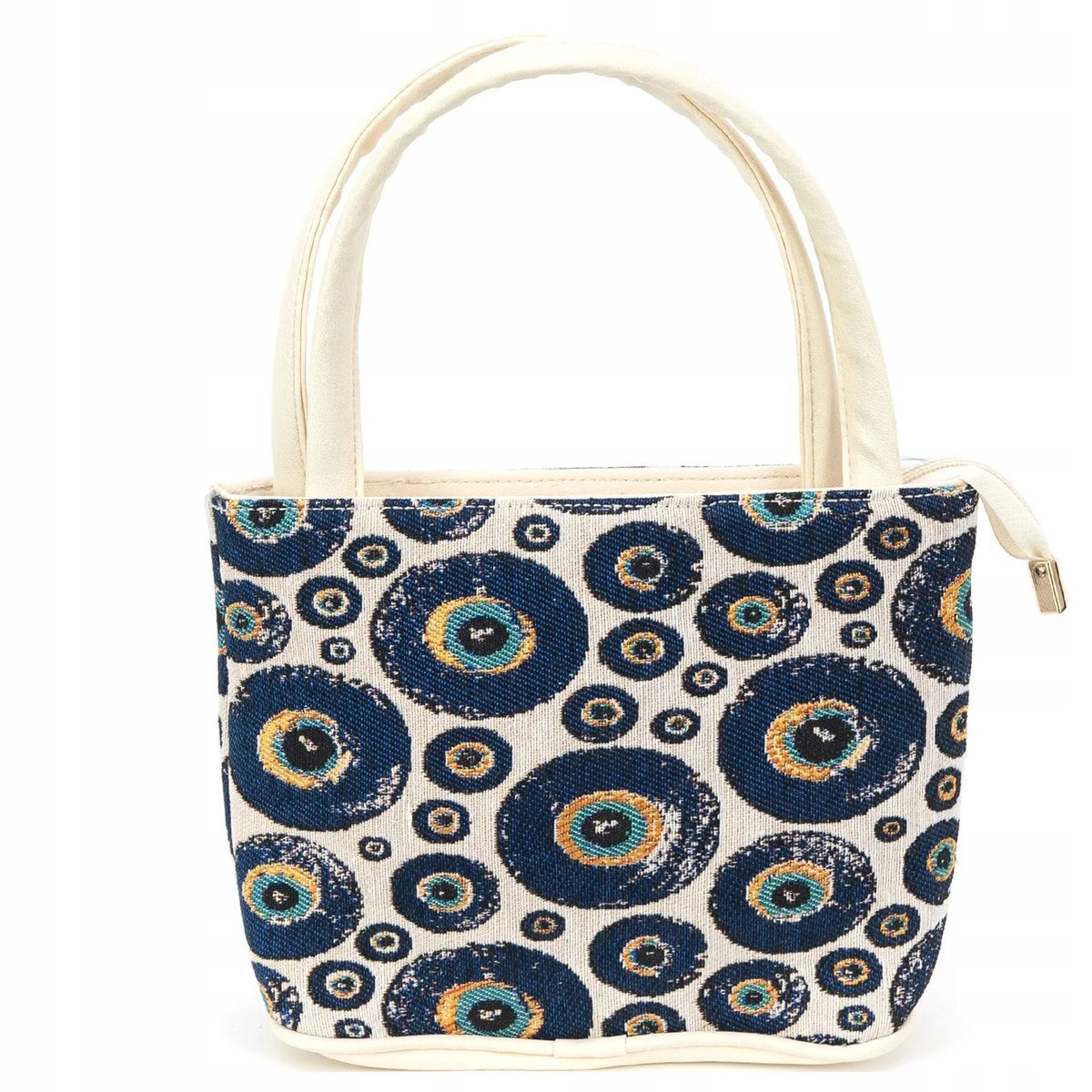 Torebka Torba Na Ramię Shopperka Ekoskóra Gobelin Orientalna Oko Proroka