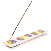 Świeczniki - Podstawka do kadzidełek z piaskowca kwiat życia - miniaturka - grafika 1