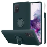Etui i futerały do telefonów - Pokrowiec Do Samsung Galaxy A71 4G w LIQUID ZIELONY Etui TPU Obudowa Ochronny Case Cover Plecki Cadorabo - miniaturka - grafika 1