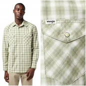 Koszule damskie - Wrangler WESTERN SHIRT Tea koszula bawełniana męska w kratę REGULAR FIT M - miniaturka - grafika 1
