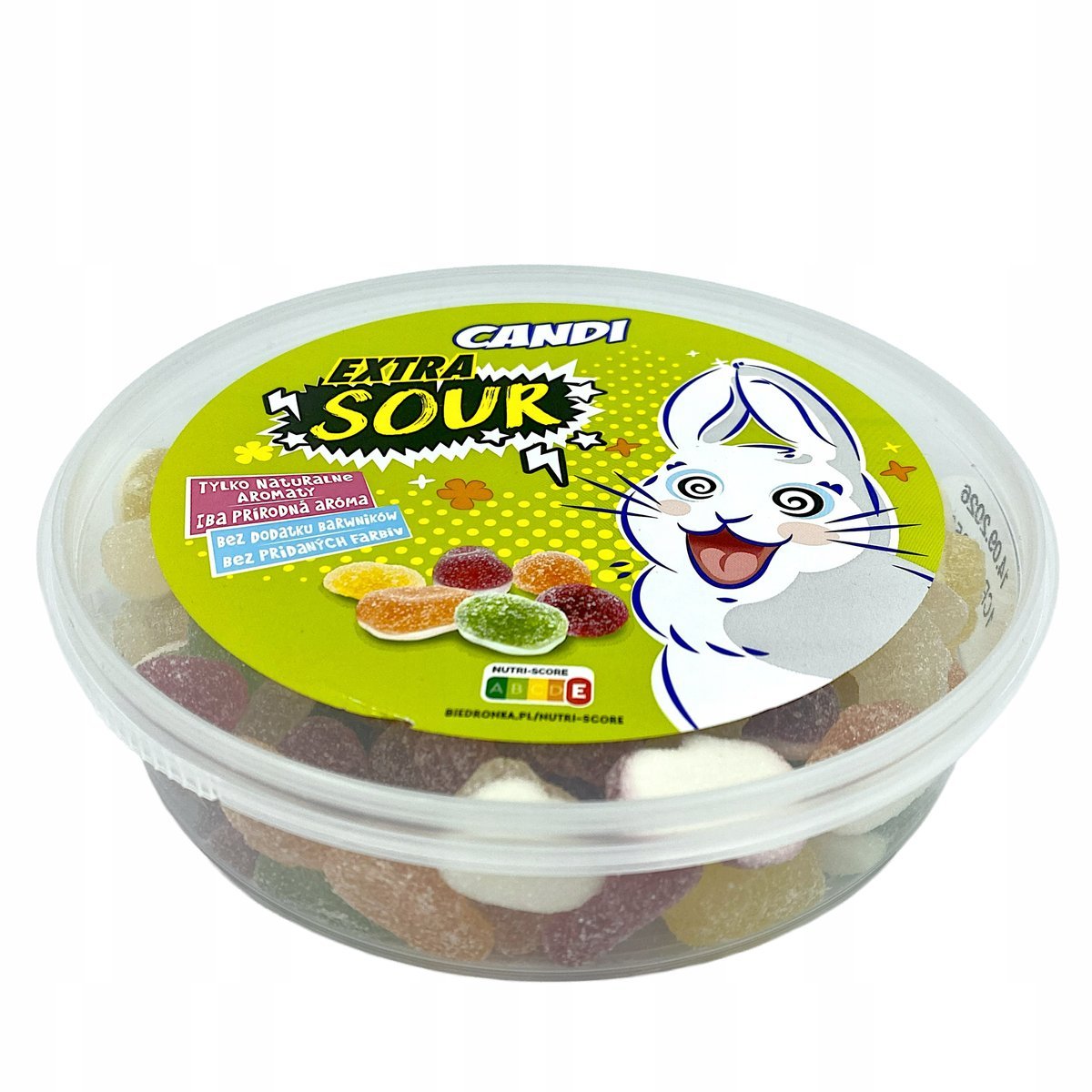 Candi Extra Sour Żelki Owocowe z Kwaśną Posypką 500g