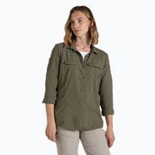 Koszule damskie - Koszula damska Craghoppers NosiLife Adventure Long Sleeved Shirt III wild olive - miniaturka - grafika 1
