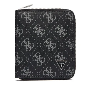 Mały Portfel Męski Guess SMMALO LEA02 Czarny - Portfele - miniaturka - grafika 1