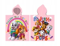 Okrycia kąpielowe dla dzieci - Poncho Psi Patrol Girl ręcznik z kapturem na basen 50x100 cm bawełna 100% - miniaturka - grafika 1