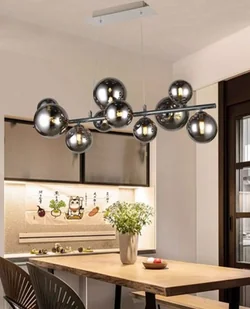 Sevilla lampa wisząca 10xG9 czarny chrom/ dymiony 6214-1010 - Lampy sufitowe - miniaturka - grafika 1