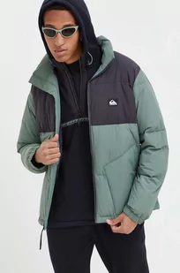 Quiksilver kurtka męska kolor zielony zimowa - Kurtki męskie - miniaturka - grafika 1