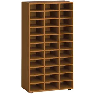 Regał sortujący PRIMO WOOD, 1434 x 800 x 420 mm, 36 przegród, czereśnia - Regały biurowe - miniaturka - grafika 1