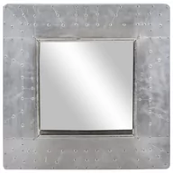 Lustra - vidaXL Lumarko Lustro ścienne w stylu Aviator, 50x50 cm, metalowe 320636 - miniaturka - grafika 1
