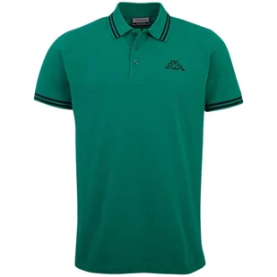 Koszulka męska polo Kappa zielona 709361 18-5841-S - Koszulki męskie - miniaturka - grafika 1