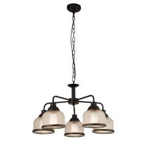 Highworth lampa wisząca 5xE27 czarna 1685-5BK - Lampy sufitowe - miniaturka - grafika 1