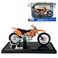 Samochody i pojazdy dla dzieci - KTM 525 SX CROSS MODEL MOTOCYKLA W SKALI 1:18 MAISTO - miniaturka - grafika 1
