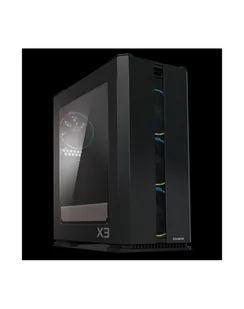 Zalman X3 czarna (szkalny panel,4 X RGB LED wiatraki, 2 x RGB LED paski) - Obudowy komputerowe - miniaturka - grafika 1