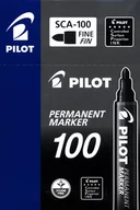 Zakreślacze - Pilot Marker permanentny SCA-100 czarny 12szt) - miniaturka - grafika 1