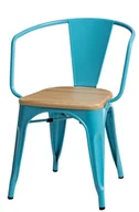 Krzesła - D2.Design Krzesło Paris Arms Wood nieb. sosna natu ralna 72750 - miniaturka - grafika 1