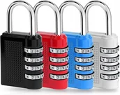Akcesoria podróżnicze - KŁÓDKI BAGAŻOWE X4 ZAMKI BAGAŻOWE NA KOD KŁÓDKI SZYFROWE DO BAGAŻU ZAMKI - miniaturka - grafika 1