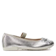 Buty dla dziewczynek - Baleriny Geox Jr Plie' J4555D 00044 C1007 M Srebrny - miniaturka - grafika 1